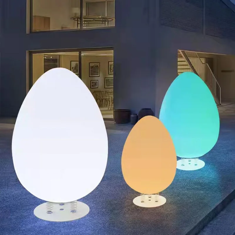 

Easter Christianity Toy Egg-shaped Night Lights Touch Outdoor Interactive Landscape Creative Lighting for Holiday Decoration