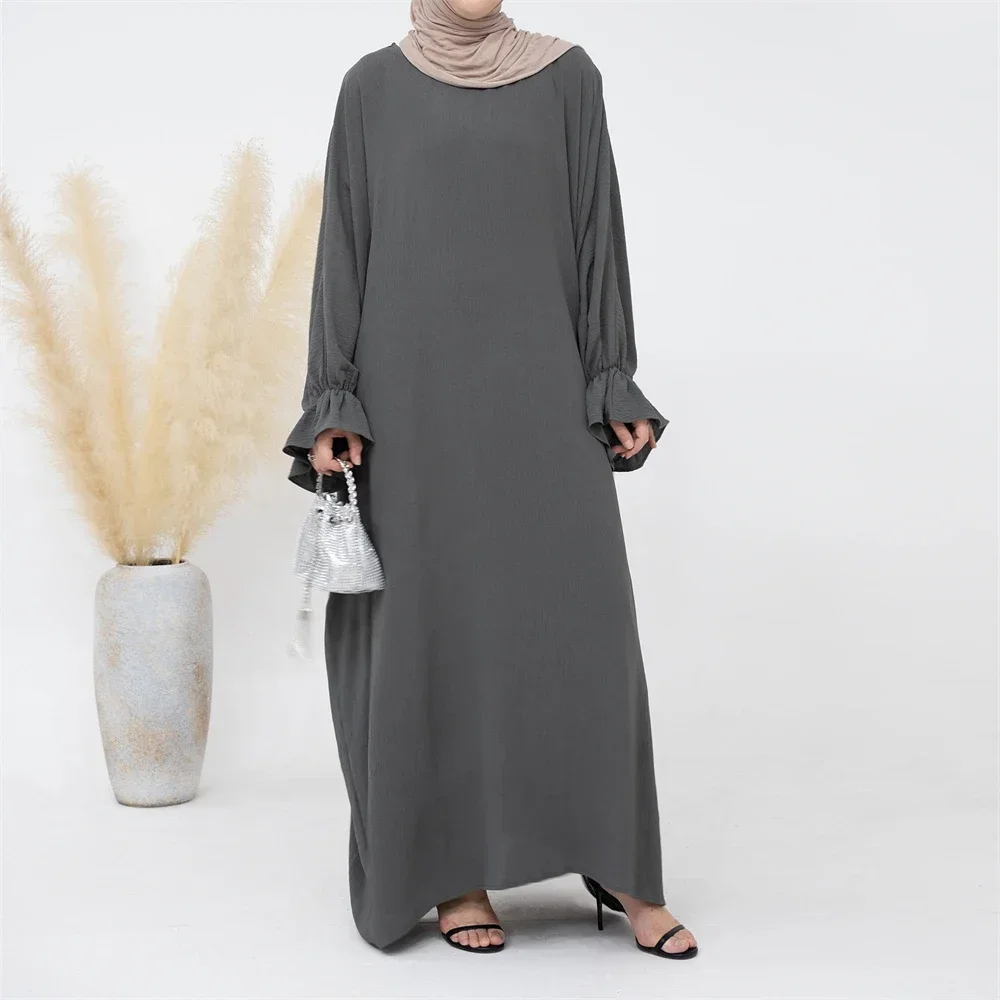 Abito lungo da donna musulmana modesta Eid Ramadan Djellaba Indumento di preghiera islamico Abito arabo Abaya Caftano Burqa Dubai Turchia Jalabiya
