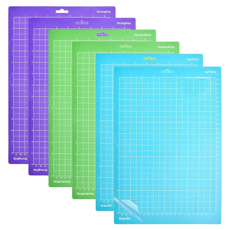 

6 Pack Cutting Mat For Joy Xtra, 8.5X12in Adhesive Cutting Mats For Craft, 2 Light Grip, 2 Standard Grip, 2 Strong Grip