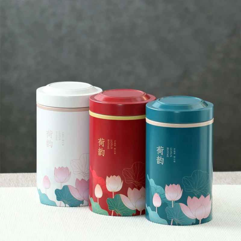 Empty Tin Tea Pot Tea Box Household Storage Portable Tea Pot Sealed Pot Living Room Coffee Table Decorative Accessories