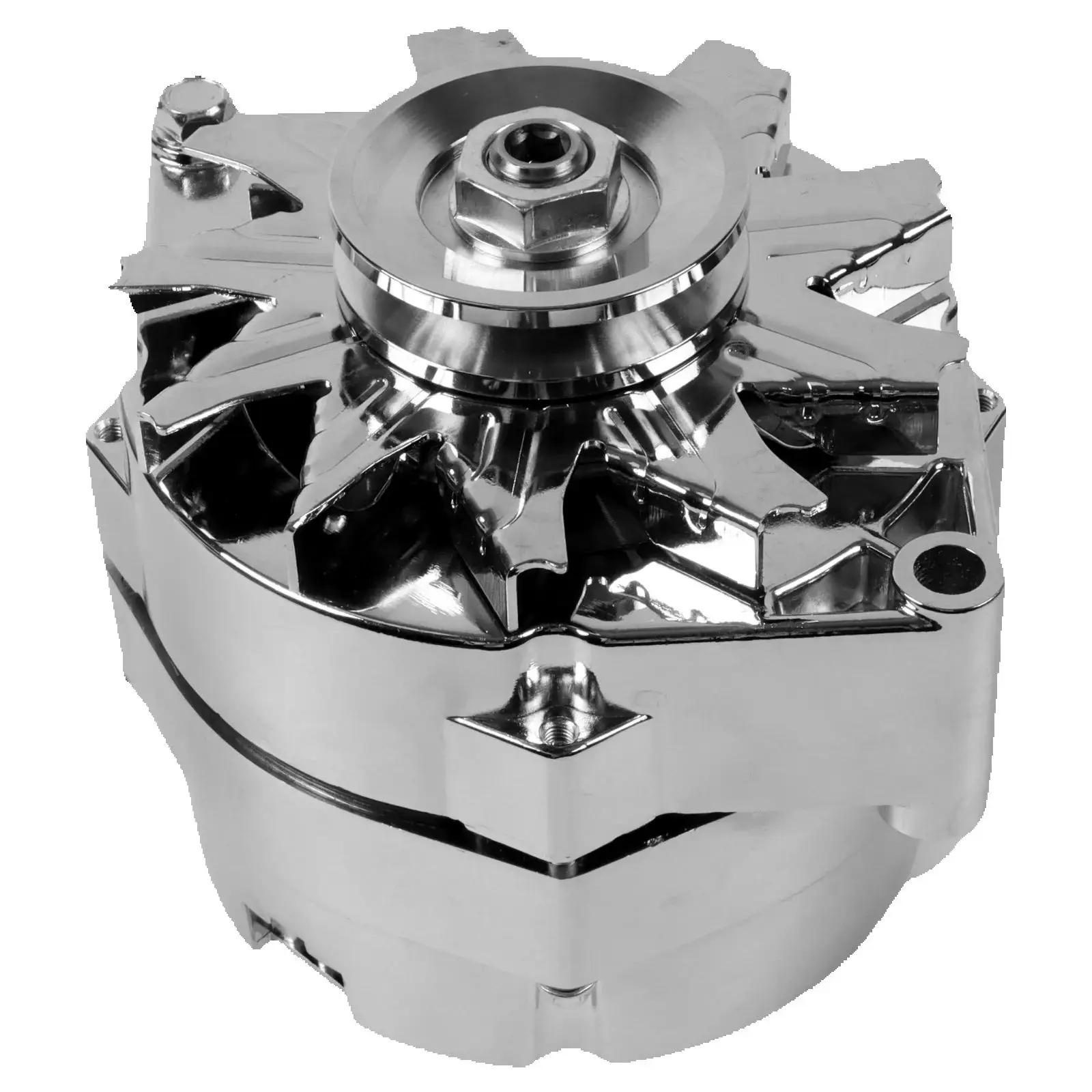 

110 Amp Chrome Alternator FOR GM 305 350 BBC SBC ADR0335-C