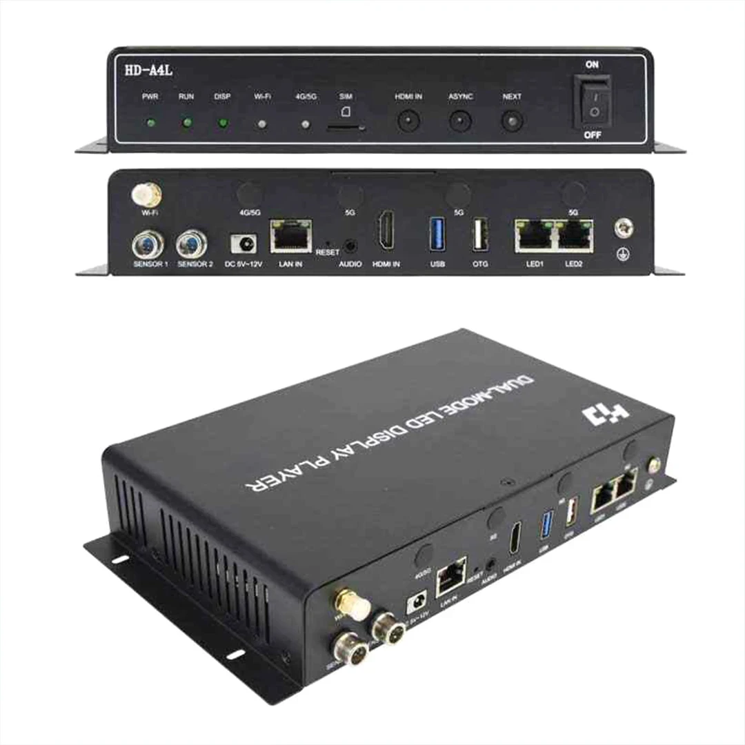 HD-A4L Asynchronous LED Controller WiFi Control System for Full Color LED Display Support Phone APP Remote