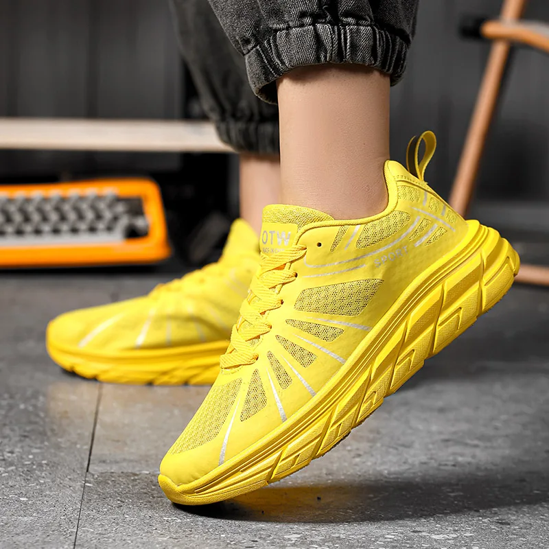 Platform Men's Running Shoes Comfy Breathable Walking Shoes For Men Trainers Outdoor Non-slip Sports Shoes Man Casual Sneakers