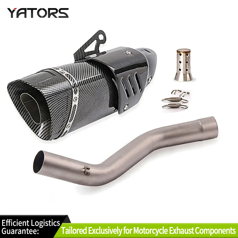 

Exhaust Systems For Kawasaki Ninja ZX6R ZX636 2009-2023 Exhaust Pipe 51mm Muffler Silencers Slip Exhausts Pipes