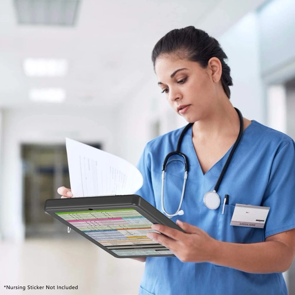 

Portable for School Waterproof Lightweight Stationery Plastic Filing Storage Document Case Writing Pad A4 Clipboard Box