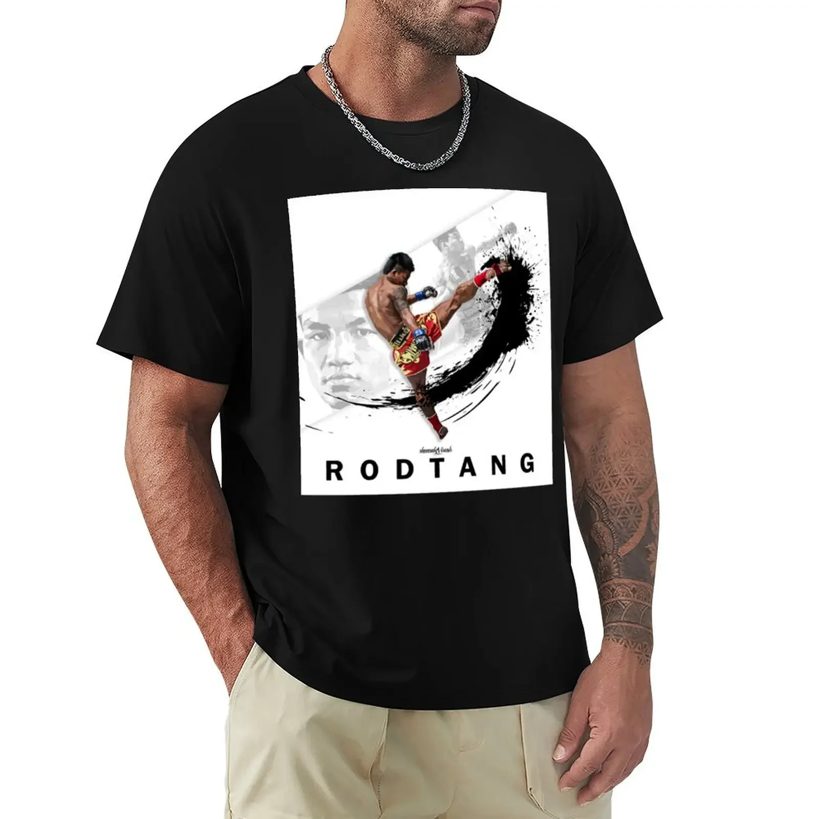 

RODTANG Muaythai White Artwork by shunsukevisuals Essential T-Shirt graphic t shirt vintage anime mens plain t shirts