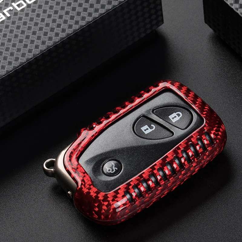 Carbon Fiber Key Fob Cover for Lexus ES350  GS350 HS250h IS250 IS350 is-C is-F LS460 LS600h LX570 RX270 RX350 Car Remote Key Fob