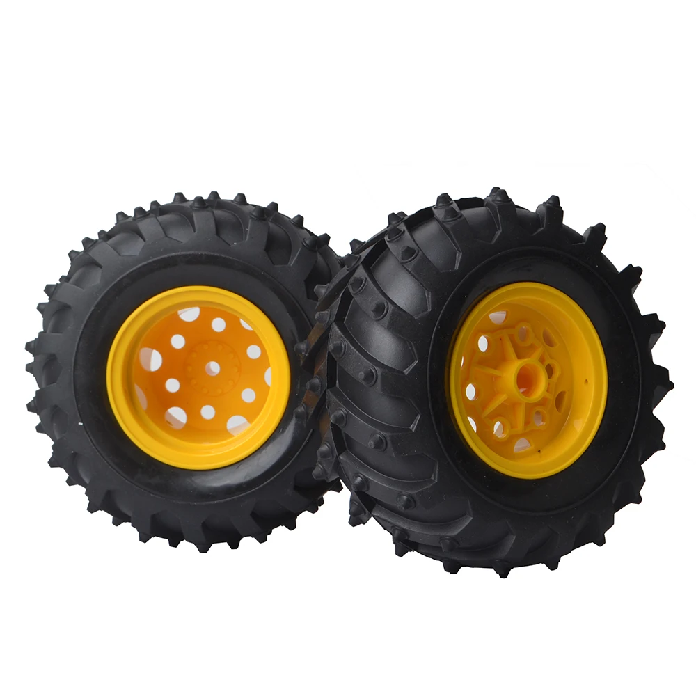 RC Rubber Tyre Buggy Tires with Foam Inserts for Tamiya GF-02 Mud Blaster BlackFoot III Monster Beetle ORV Chassis Upgrades