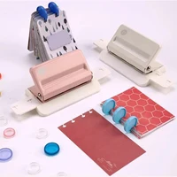 Perforadora en forma de seta, perforadora de hojas sueltas de metal, adecuada para varios tamaños de papel, para usar con planificadores y cuadernos.