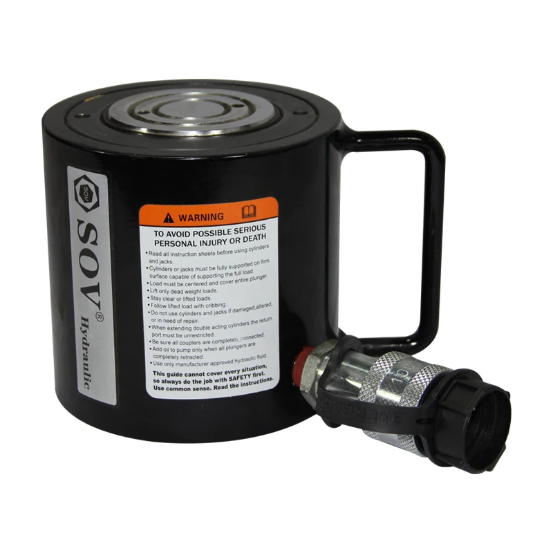 

Single Acting 100 Ton Low Height Hydraulic Cylinder for Large Equipment Installation Maintenance Confined Spaces Jacks Product