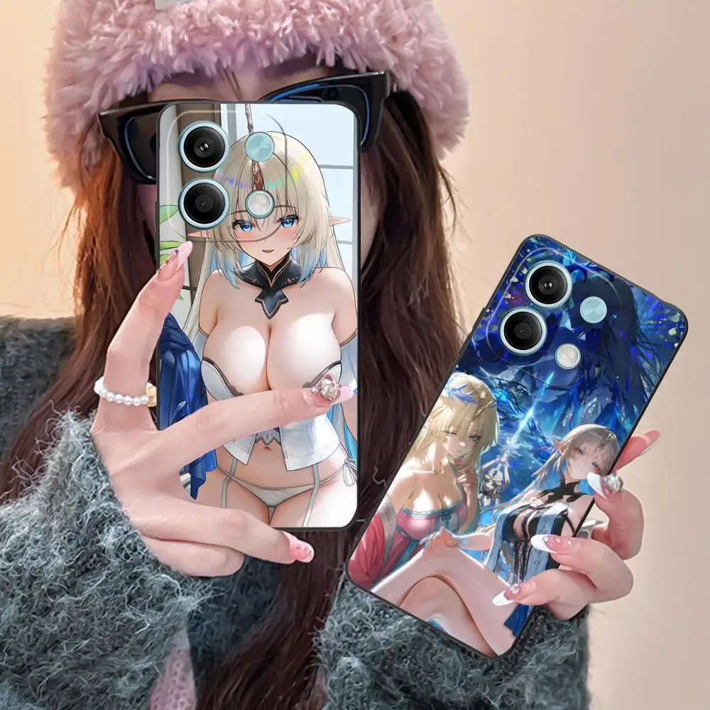 حافظة هاتف Wuthering Waves Fleurdelys لهاتف POCO M7 M6 M5 M4 M3 X7 X6 X5 X4 X3 Pro GT 5G غطاء طباعة ملون للهاتف الذكي جميل