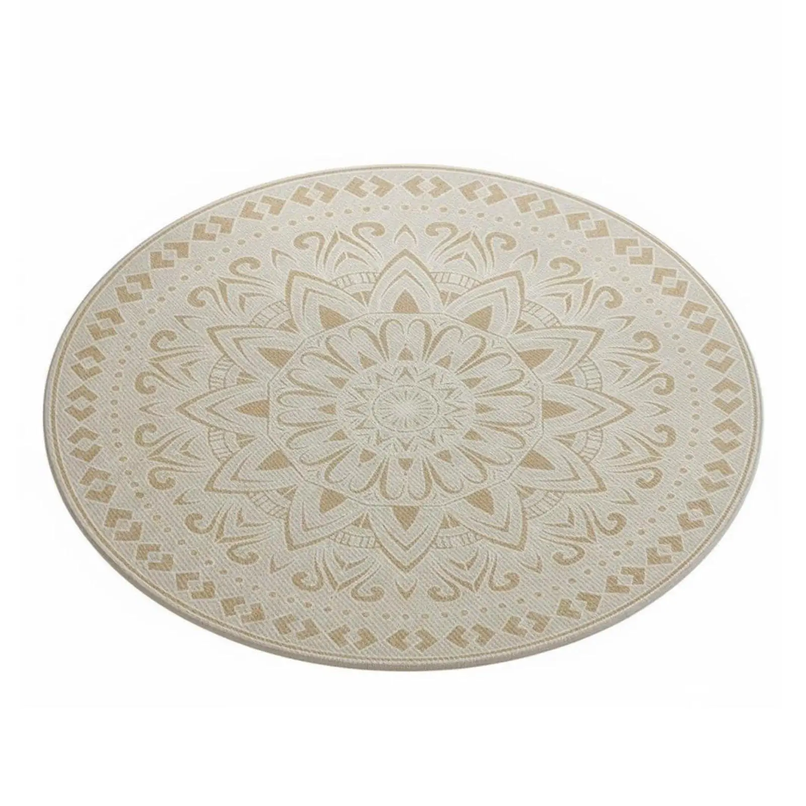 Round Meditation Rug Retro Round Floor Cushion Easy to Clean Meditation Floor Seat for Meditators