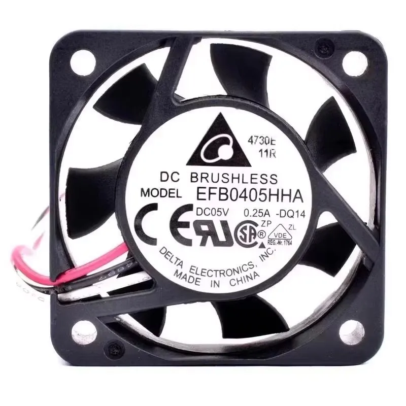 

Оригинальный вентилятор EFB0405HHA 4CM 40*40*10MM 5V 0.25A для маршрутизаторов, с большим объемом воздушного потока