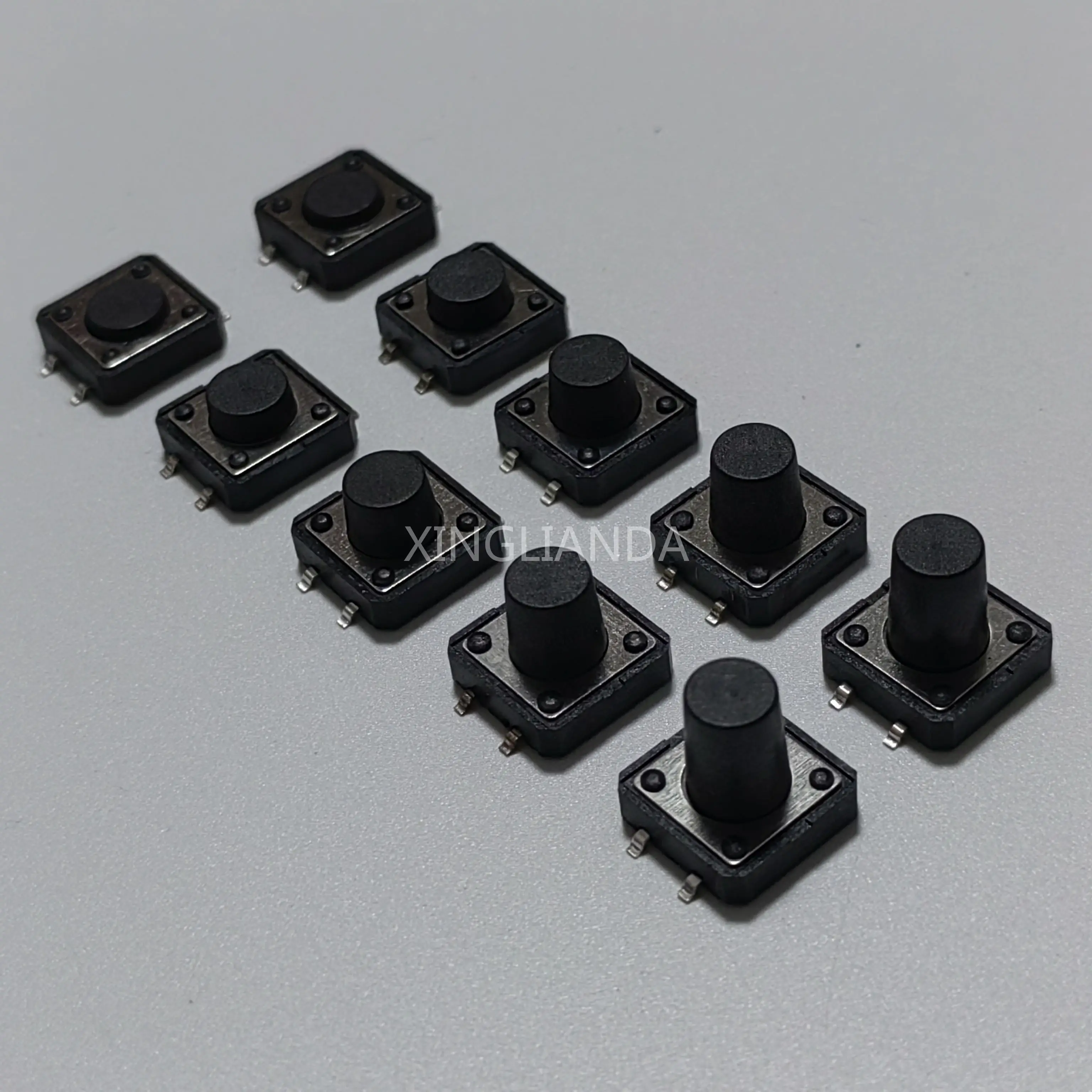 50PCS 12x12 SMD touch switch Push button micro switch SOP 4pin 12x12x4.3/5/6/7/8/9/10/12MM 12*12*4.3/5/6/7/8/10/11/12H