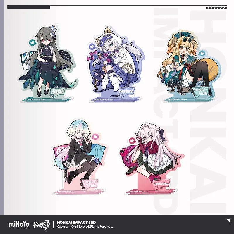 

Официальная серия miHoYo Honkai Impact 3rd Volume Two Tiny Tea Party, акриловая доска, оригинальные аксессуары для игр в стиле аниме