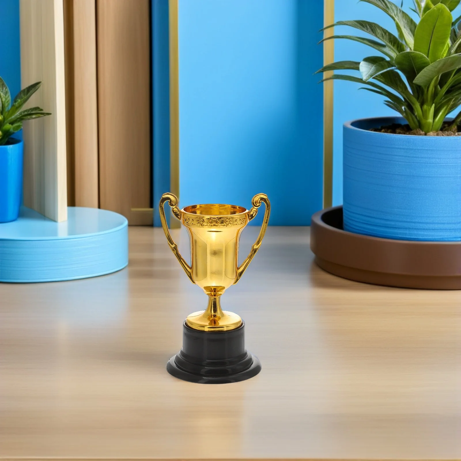 

12 Pcs Mini Plastic Trophies 's Reward Cups Football for Bulk Trophy