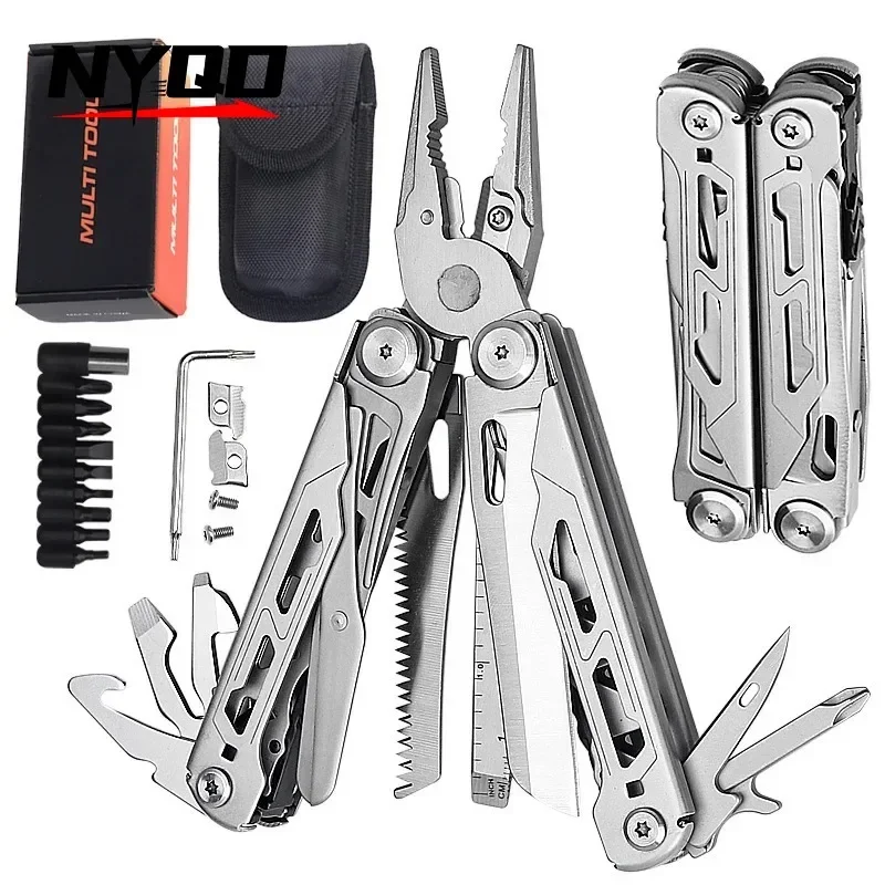 Folding Multifunctional Pliersportable Outdoor Camping Tactical Pliersoutdoor Multi-purpose Pliers Multitool Camping Gear