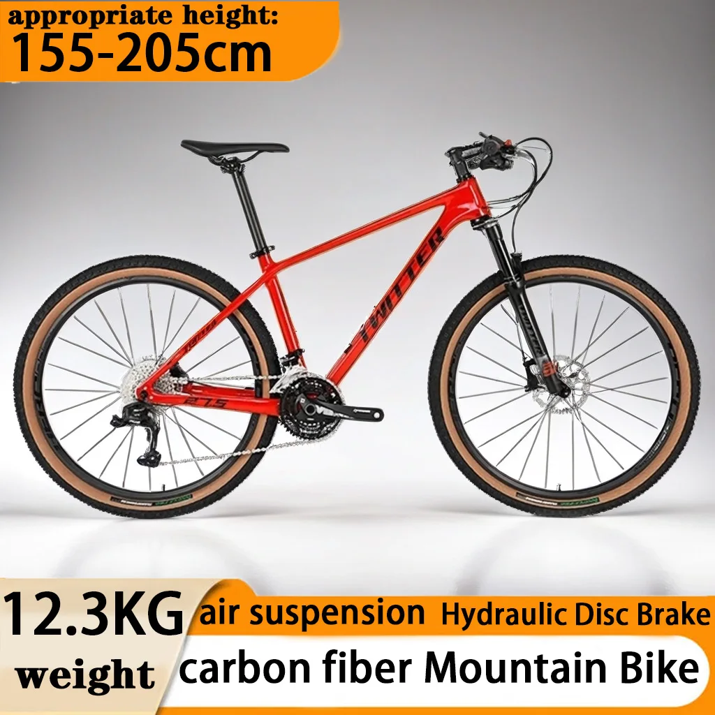 

27.5/29 inch carbon fiber air suspension Cross Country Bicycle hydraulic disc brake MTB variable speed Downhill bicicleta aldult