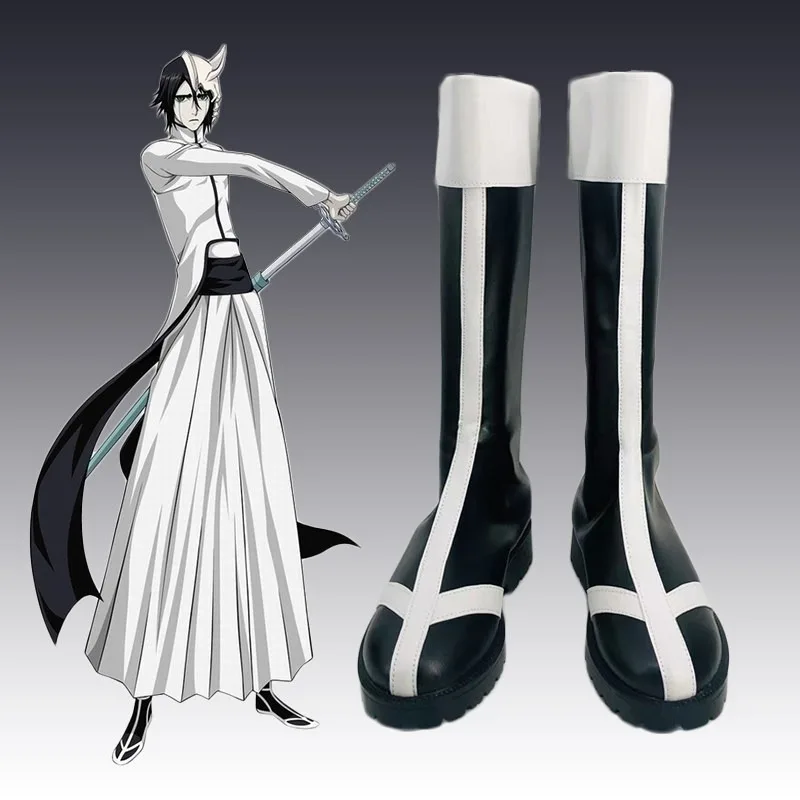 Anime Ulquiorra Cifer BLEACH Cosplay Shoes Boots Halloween Carnival Party Costume for Women/Men