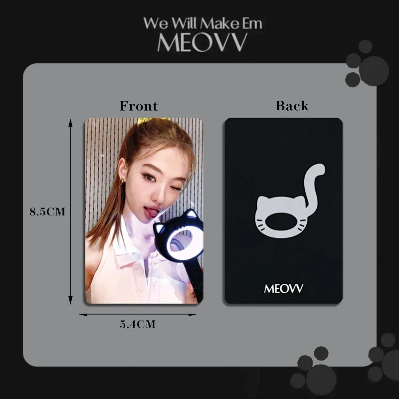 5 قطعة Kpop MEOVV PhotoCard Lightstick Photocards Anna Narin Gawon Sooin Star الطرفية المشجعين جمع الهدايا