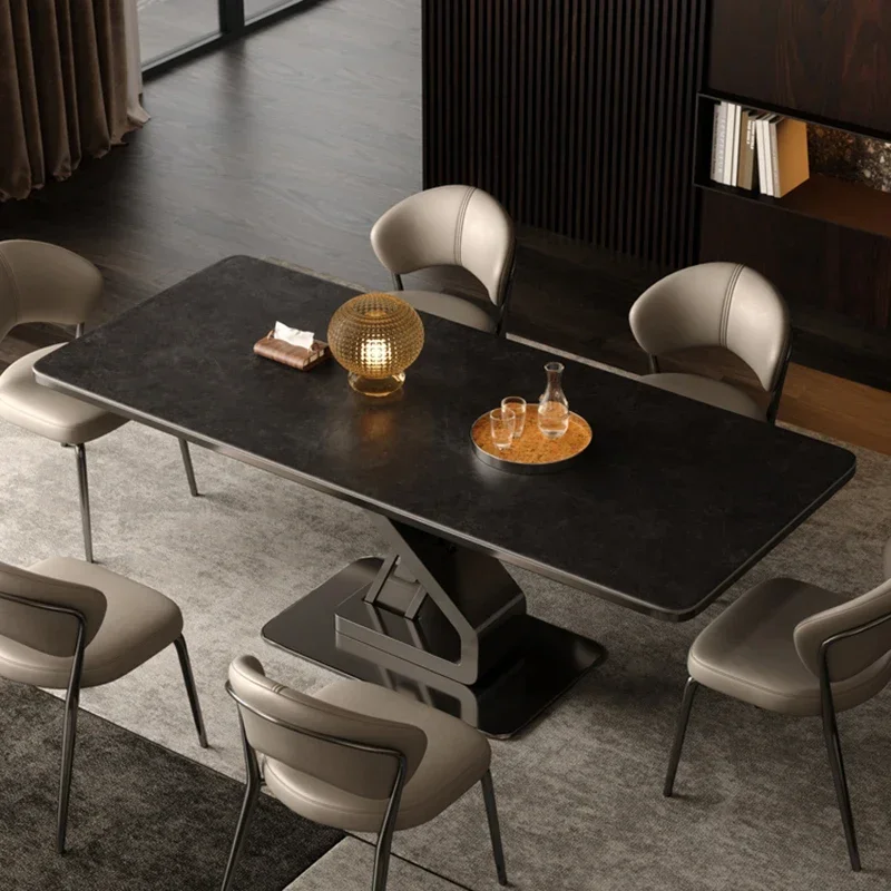 Restaurant Tables Luxury Dining Table Modern Rooms Service Rectangular Cafe Chairs Kitchen Mesa Plegable Designer Coffee Oval