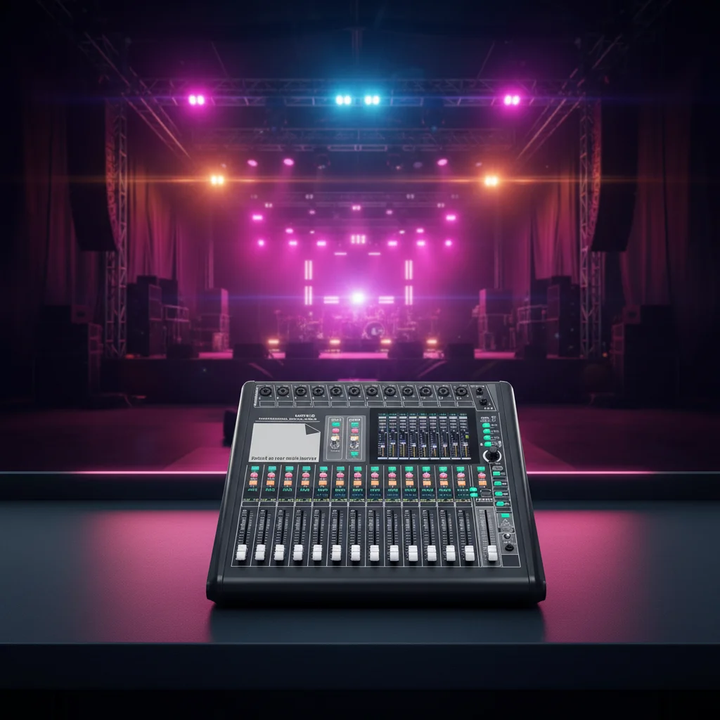 Professional 16 Path Stage Control Panel Kit With 7 Inch Display Surface For Live Event Performance Gathering
