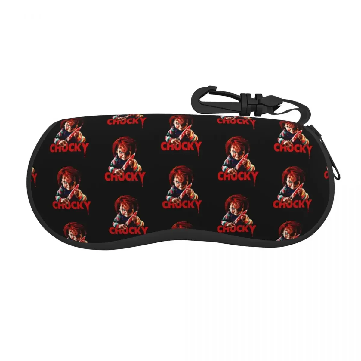 Custom Chucky Killer Horror Halloween Shell Glasses Case Travel Child's Play Movie Eyeglasses  Sunglasses Protector Box