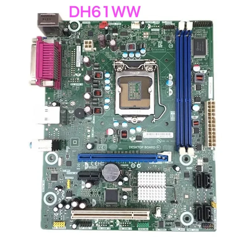 

Подходит для настольной материнской платы DH61WW H61 LGA 1155, материнская плата Micro ATX, 100% протестировано, ОК, полностью работает