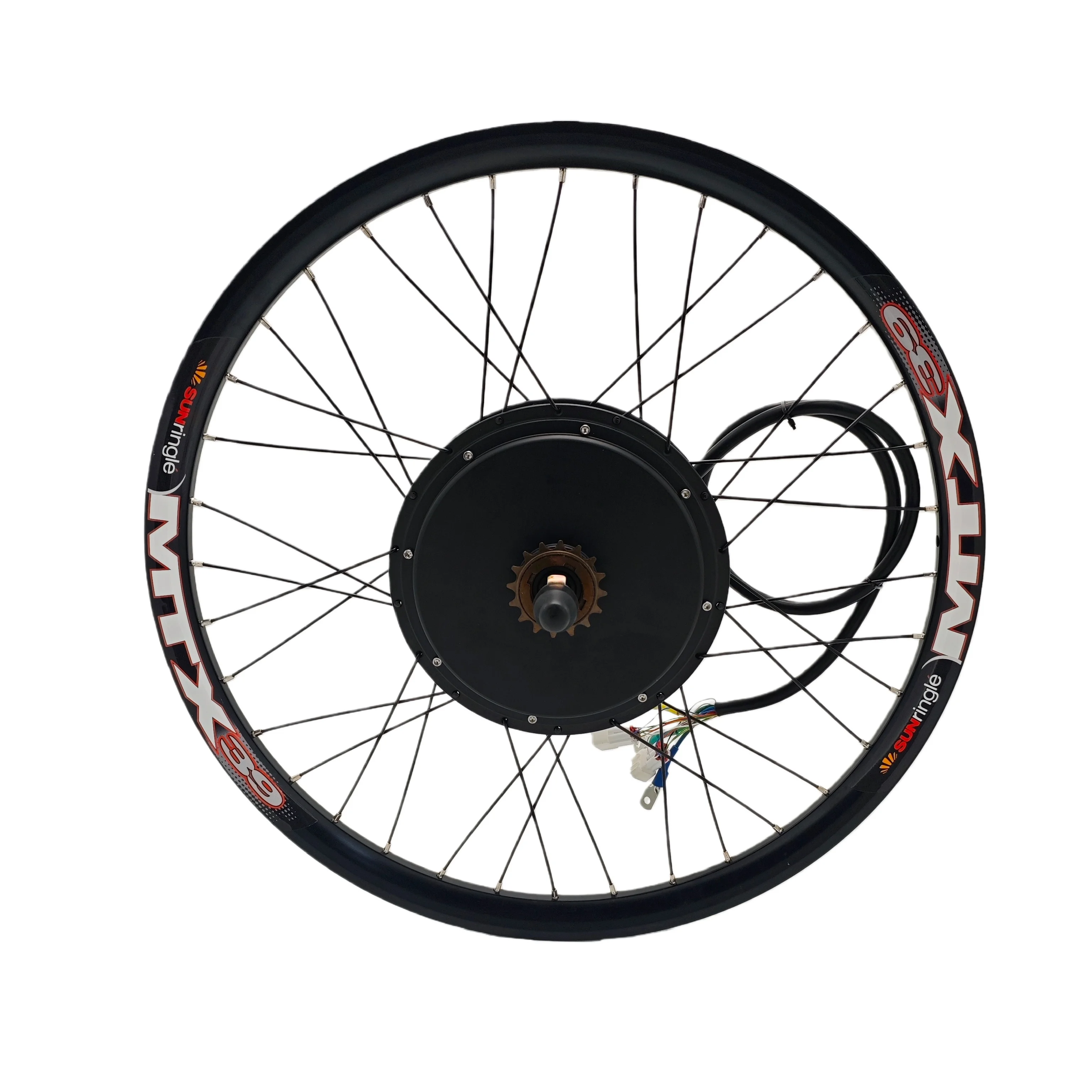 48-72V 3000W 20/24/26/27.5/29Inch Thread on Motor Whee with XT150 or O-ring 3 Phase Plug