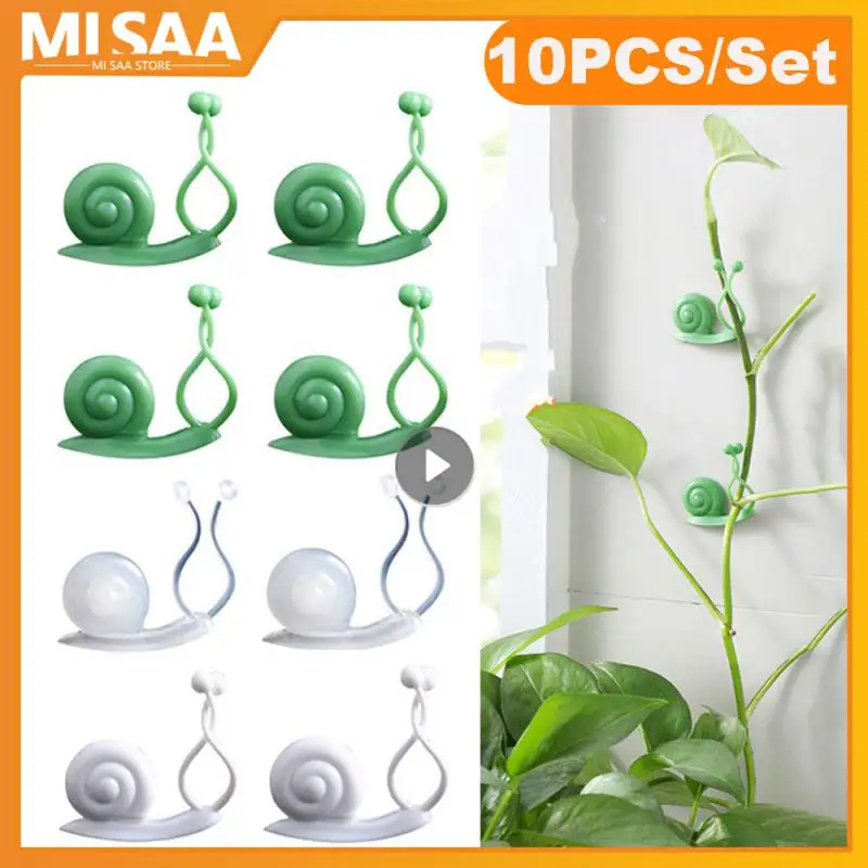 Snail Garden Plant Clips Greenhouse Plant Seeding Reusable Garden Plant Support Bundled Ring Home And Garden Plant Accessories