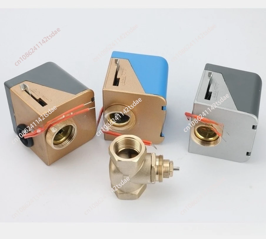 Electric two-way valve Central air conditioner fan coil two-way solenoid valve 6 points DN20