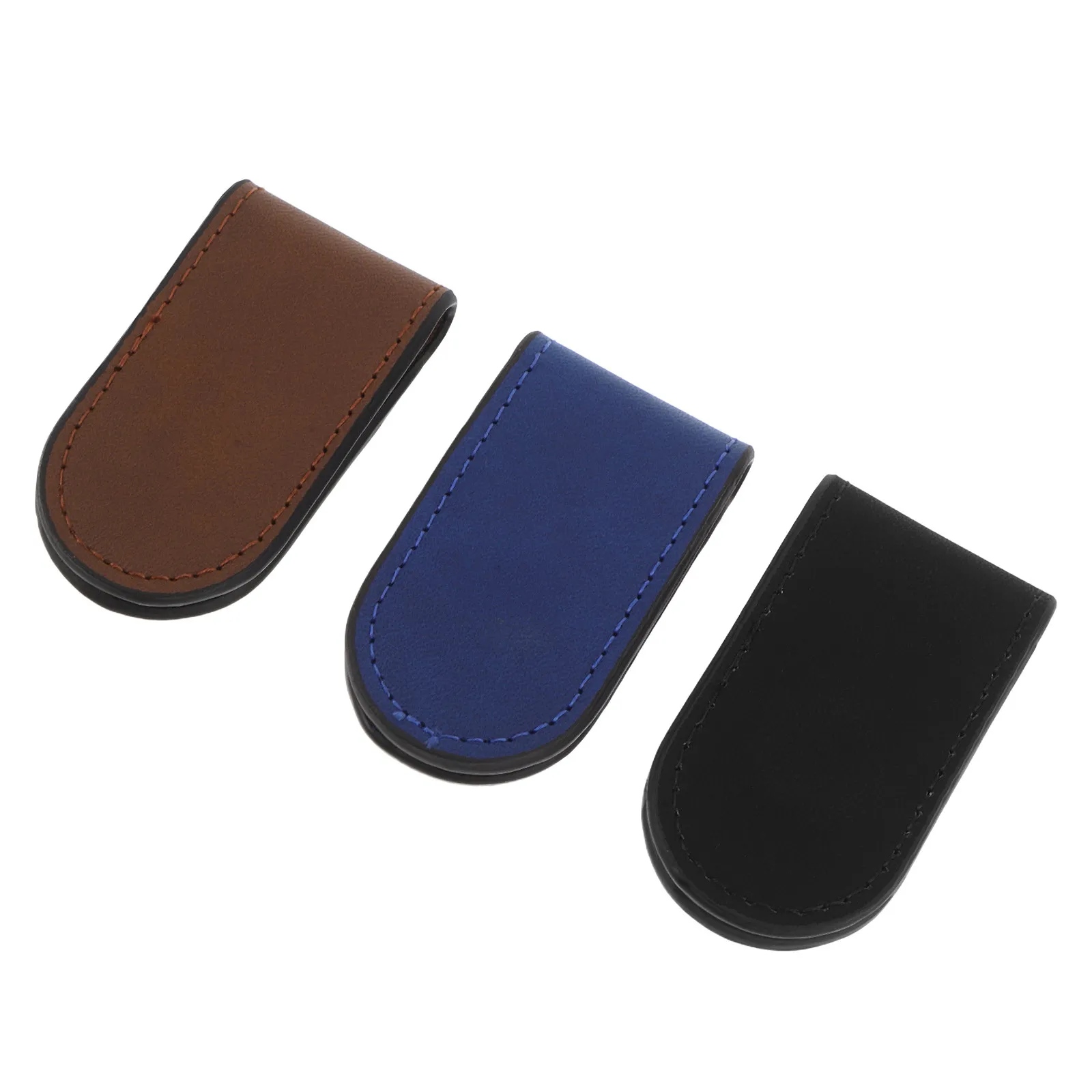 

Набор из 3-х тонких кошельков-клипс из ПУ для денег и карт, однотонный держатель для купюр, аксессуар для сумки, деловой держатель для кредитных карт