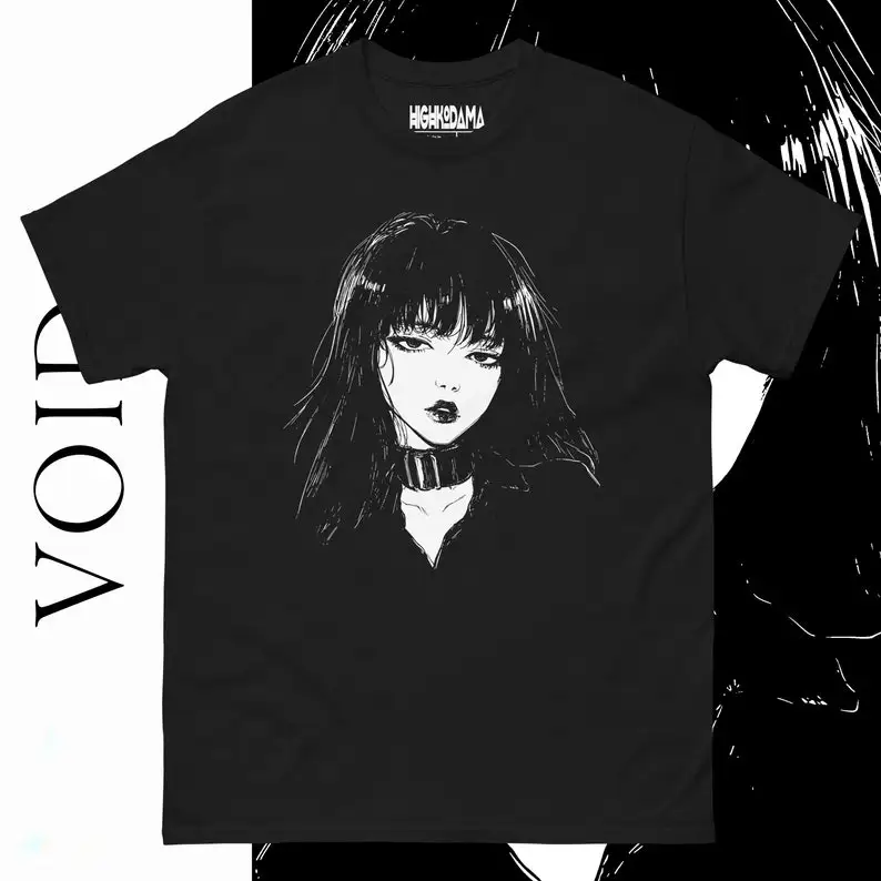 

VOID • T-Shirt - Japanese Streetwear, Harajuku Fashion, Highkodama, Alternative Apparel, Anime Goth Style, Casual Wear, Urban Ou