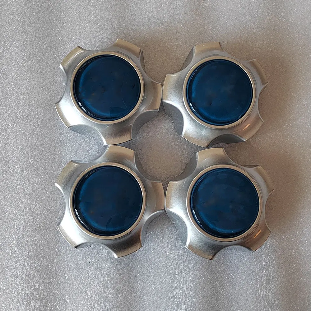 

Set For Hyundai Santa Fe Car Wheel Hub Cover And Axle Head Cover 2000-2004 SM 529732V000VE9 Blue Drop Glue Logo 4PCS