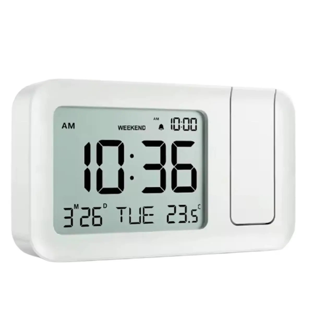 Digital Projection Alarm Clock Rechargeable LED USB Charger Projector Alarm Clock