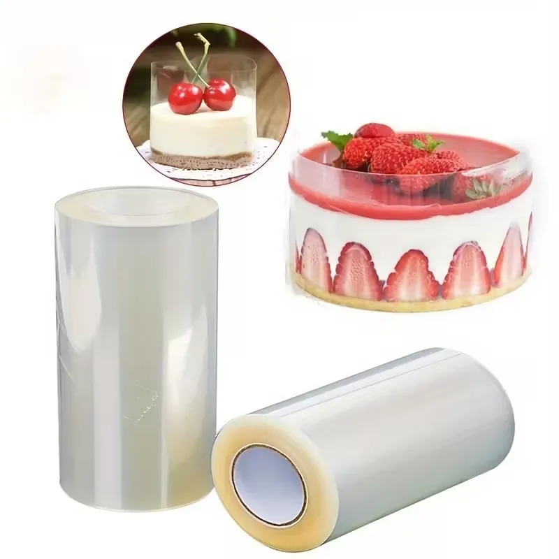 1 Roll Transparent Cake Collar, Protect Your Cake, Plastic Mousse Cake Strips for Chocolate Baking, Cake Decorating Supplies