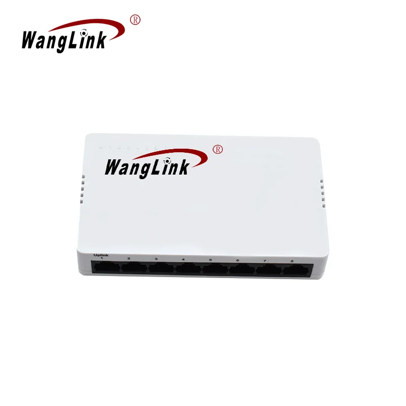 Wanglink-conmutador de red de concentrador no gestionado, 10/100M, trillón de 8 puertos Ethernet, carcasa de plástico