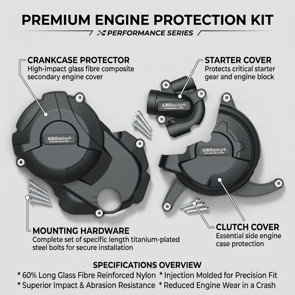 For Ducati MONSTER 950 SP/Plus MULTISTRADA V2 DESERTX 2021-2023 Engine Protection Cover