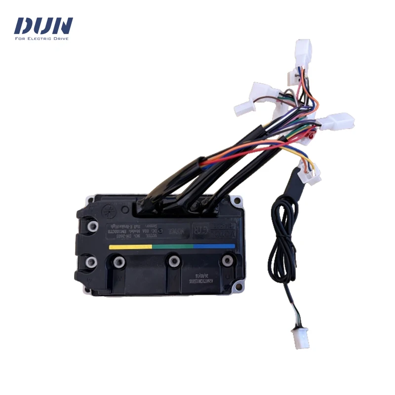 80A em100/2 gtr BOOST 150A Peak 450A Hall BLDC Controller with DKD Display and T08 Throttle for 3000w In-wheel Middrive Motor