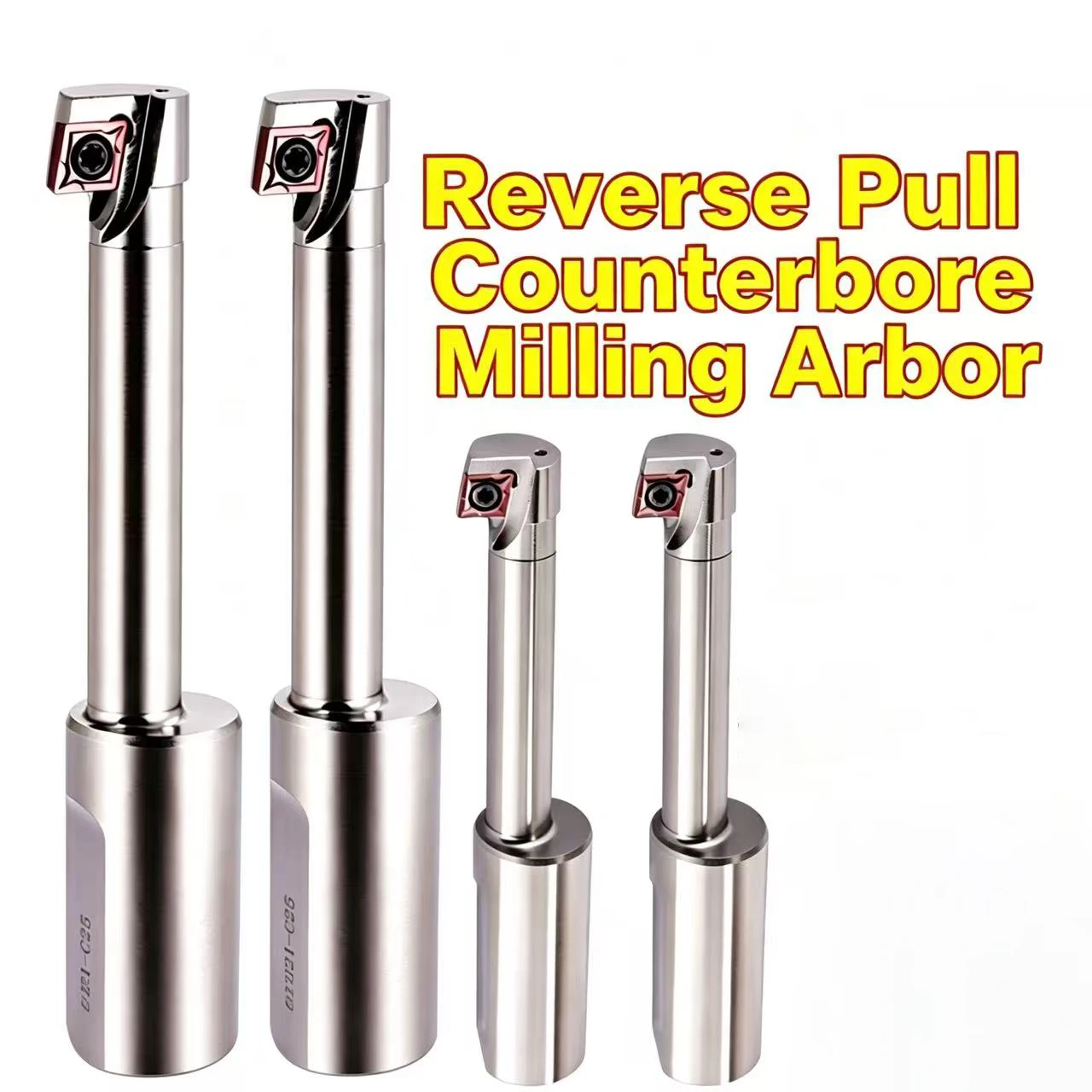 

Reverse countersunking tool, reverse pull countersunk end milling cutter, reverse boring tool, CNC countersunking tool