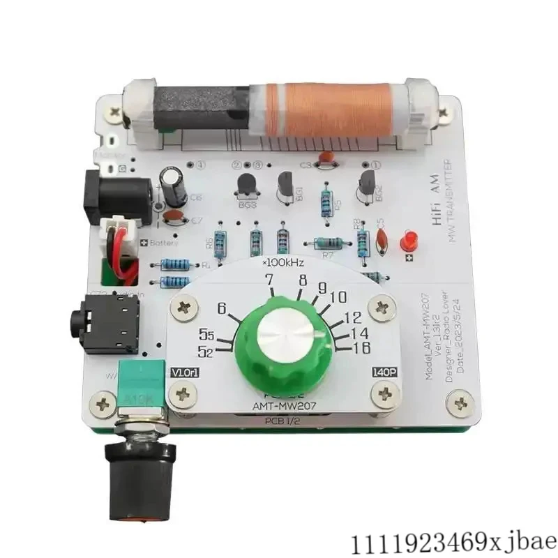 DIY Ore Radio Mother Board 525~1605kHz AM Amplitude Adjustable Radio Transmitter with Audio Interface DC Power Connector