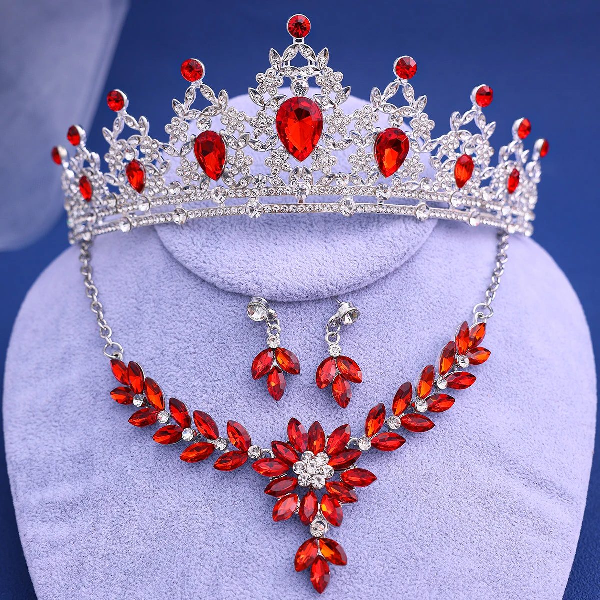 Wedding Crown  Headwear Baroque Vintage  Crystal Tiara For Women Bridal Crown Jewelry sets Hair Dress Accessories Jewelry