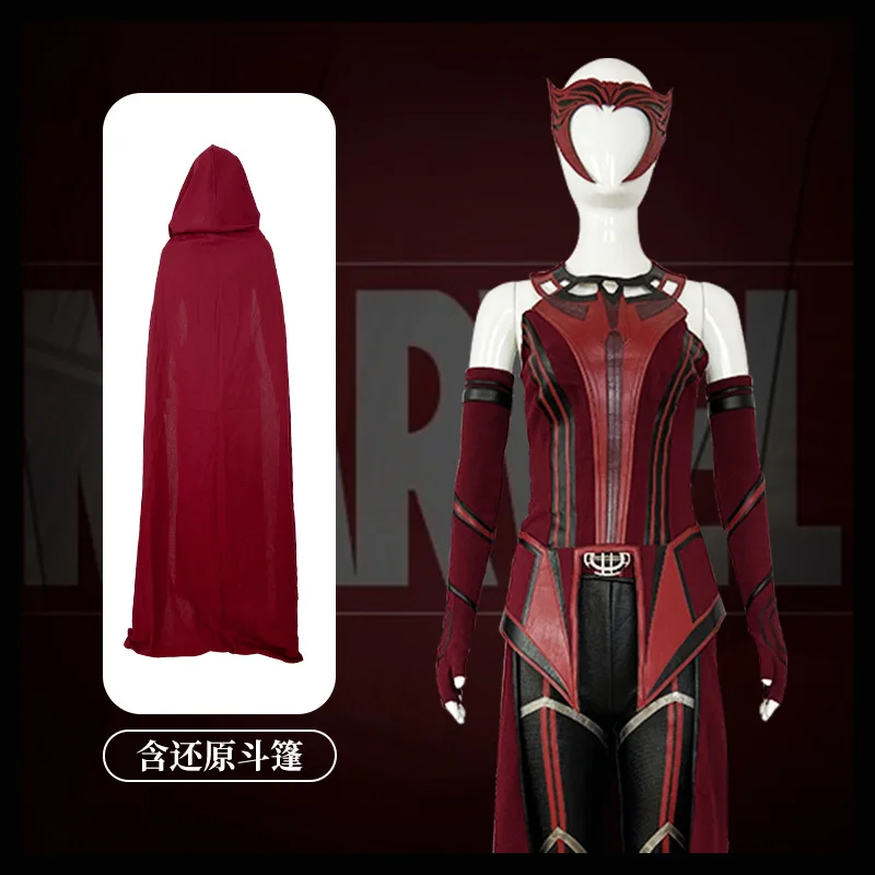 Wanda Vision Scarlet Witch Cos kostium Wanda Scarlet Witch Cosplay