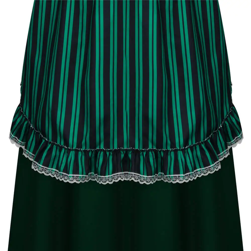 Movie Haunted Mansion Cosplay Costume Maid Apron Fancy Dress Butler Castmember Halloween Outfits Women In Stock-Takerlama