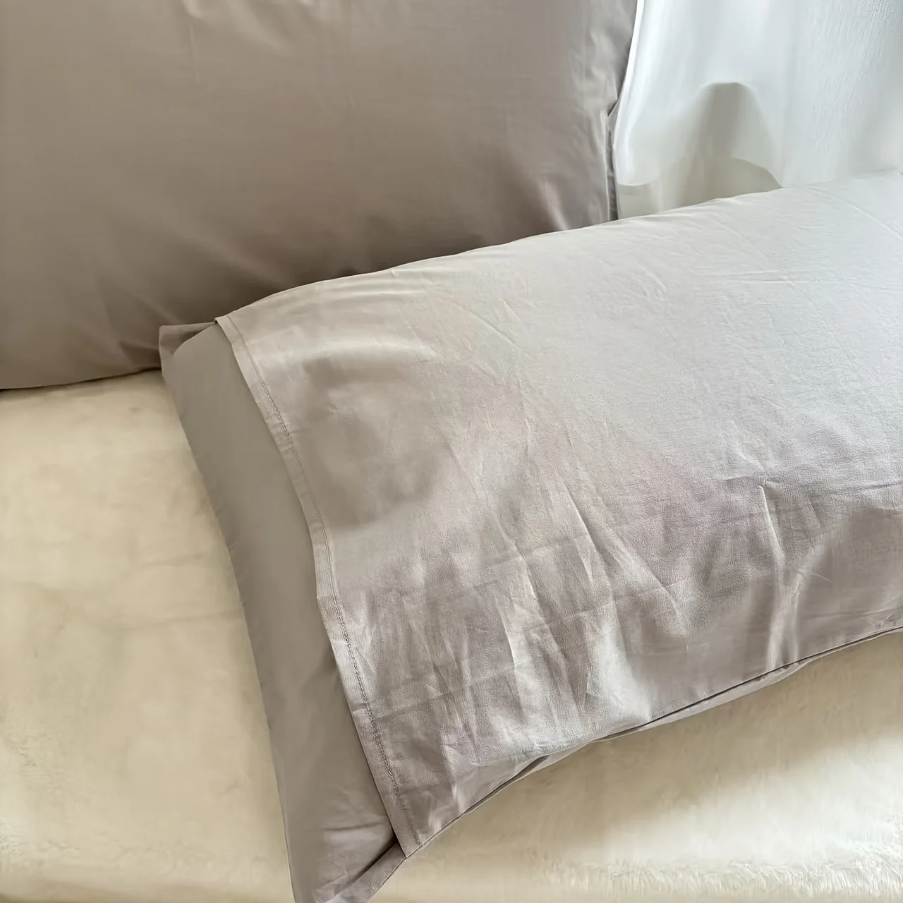 1PC 200T Cotton Pillowcase 65 x 65cm,Cushion Cover,Soft&Comfy, Breathable Bed Pillowcover For Home Decoration