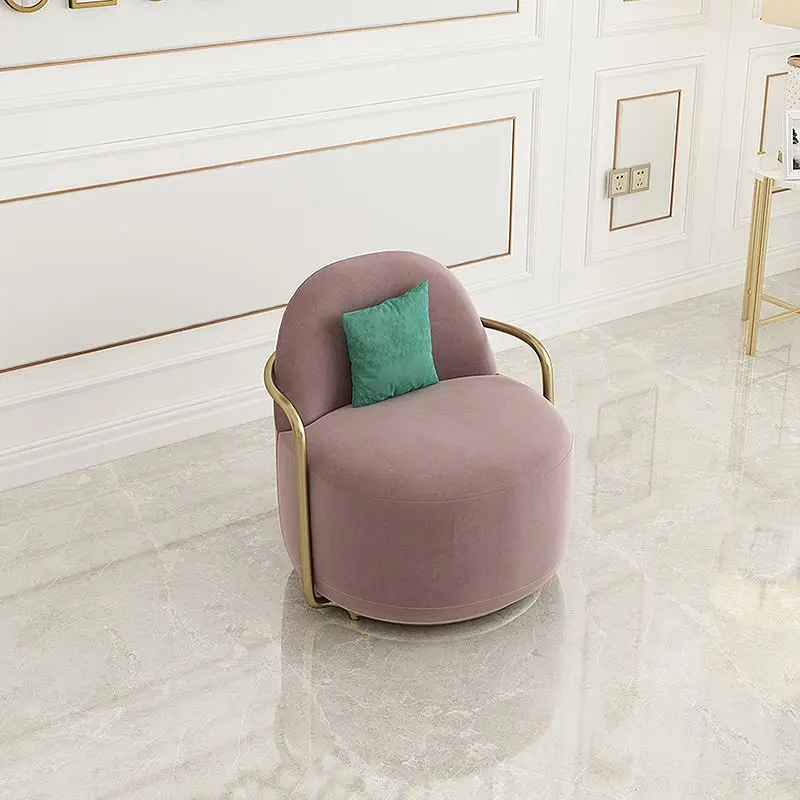 rj-New Design Nordic Simple Family Living Room Single Backrest Fabric Sofa Chair!