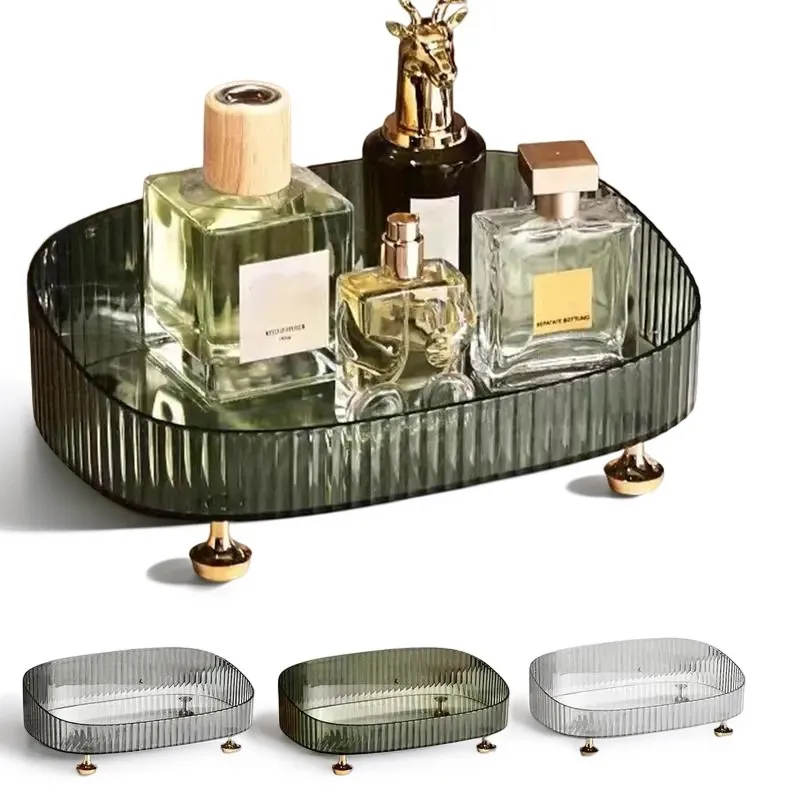 

Perfume Skincare Organizer Tray Toilet dresser Countertop cosmetics storage rack Anti Fall Makeup Perfume box beauty essentialls