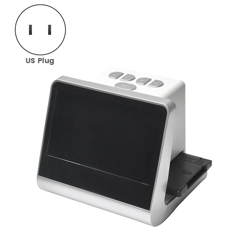 22MP Pixels 5 Inch HD Screen Film Photo Slide Monochrome Scanner Digital Converter Copier US Plug-ABHG