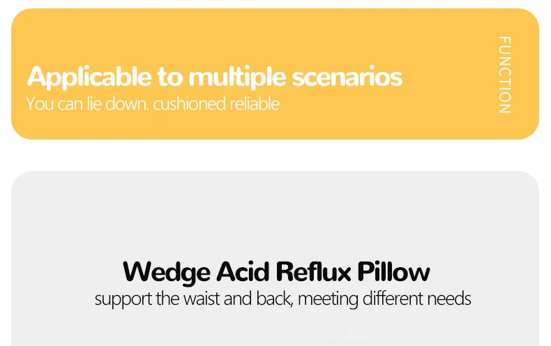 Verstellbares Keilkissen gegen Säurereflux, Multifunktionales Liegekissen für Bauchlage, Liegekissen für Schlafposition, Bettkissen – Detail 10