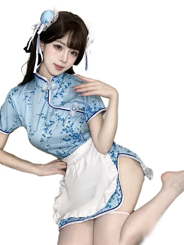 Exotic Summer Fashion Women\'s Clothing Cheongsam new Chinese Style Pattern Embroidery Kangaroo Bag Decoration Elegant Dress YEJY